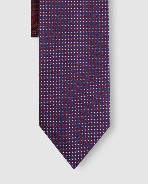 Corbata de hombre rojo estampada Corbata de hombre rojo estampada