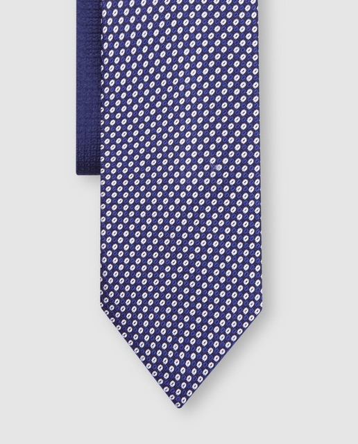 Corbata de hombre azul estampada Corbata de hombre azul estampada