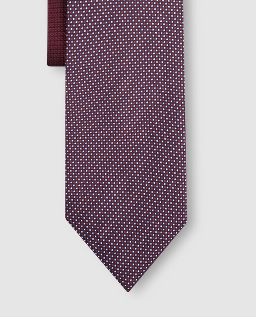 Corbata de hombre roja estampada Corbata de hombre roja estampada