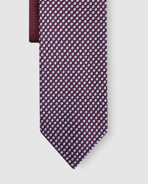 Corbata de hombre rojo estampada Corbata de hombre rojo estampada