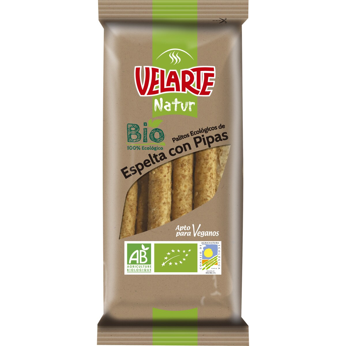 Comprar Natur Bio palitos de espelta con pipas ecológico 80 g VELARTE