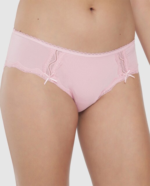 Cueca lisa com renda Cueca lisa com renda
