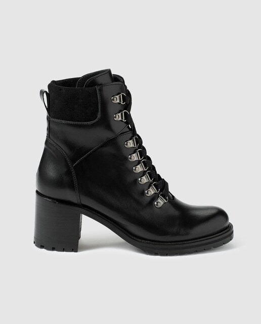 Botas de mulher Gloria Ortiz em pele pretas