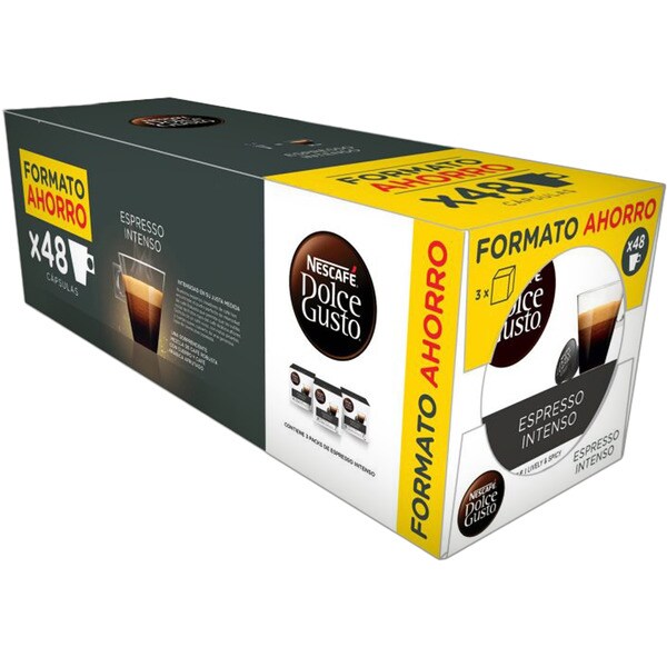 café espresso intenso formato ahorro pack 3 estuches 16 cápsulas