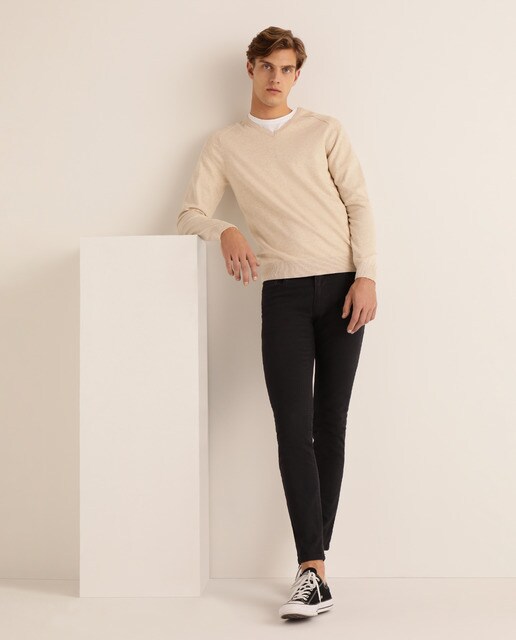 pantalones vans hombre plata