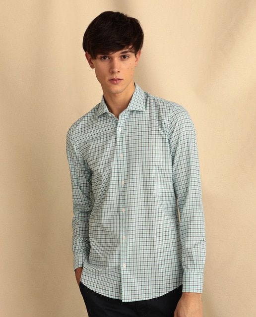 checked oxford shirt