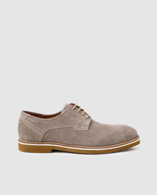 taupe leather shoes