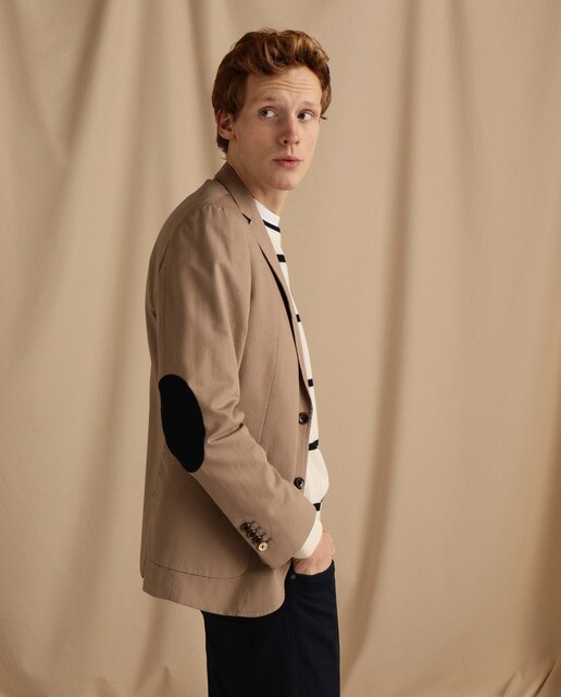 Blazer slim bege de homem Blazer slim bege de homem