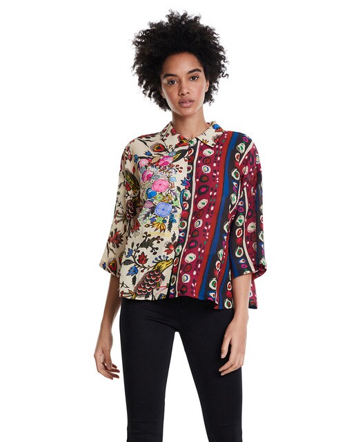 Desigual Blouse Larson Blusa para Mujer