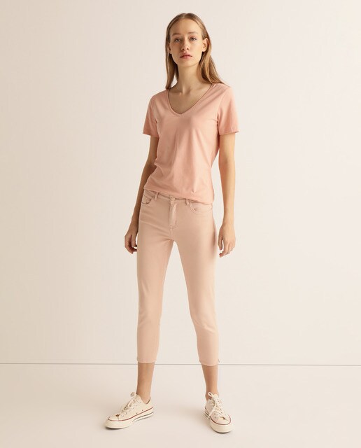 Jeans skinny de mulher capri