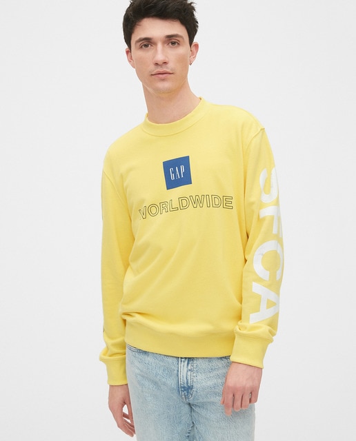 sudadera reebok classic hombre amarillo
