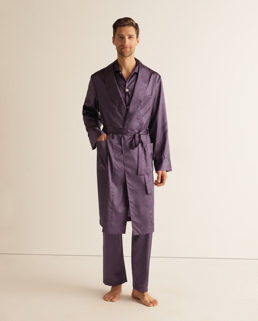 Robe estampado grená