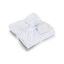 black and white muslin cloths