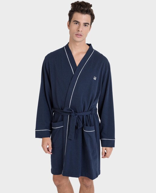 Robe azul de homem
