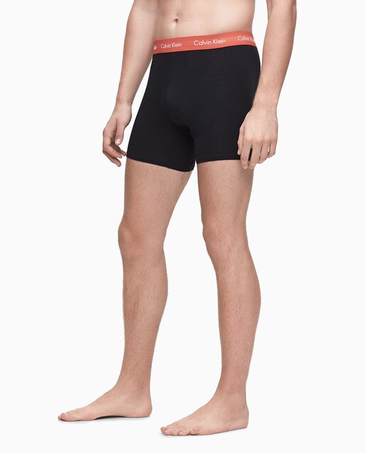 Boxers de malha pretos de homem