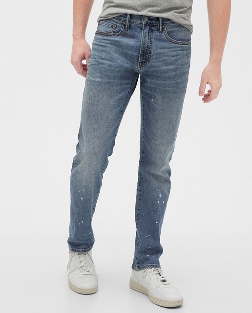 Calças de ganga de homem slim azul