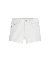 girls white denim shorts