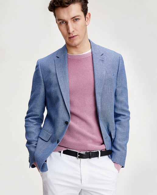 textured blazer men