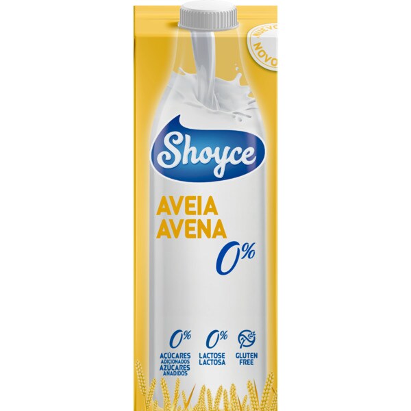 Bebida de Aveia 0% Açúcares Adicionados, 0% Lactose sem Glúten embalagem 1 L