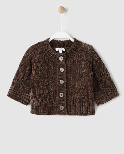 girls chenille cardigan