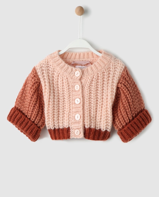 chunky knit cardigan girls