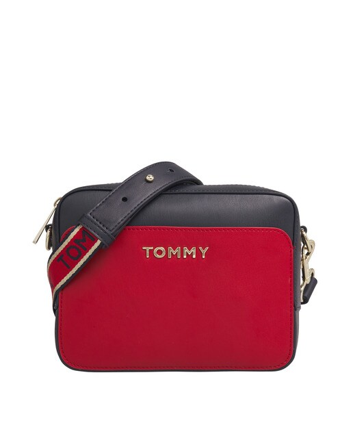 tommy hilfiger red crossbody bag