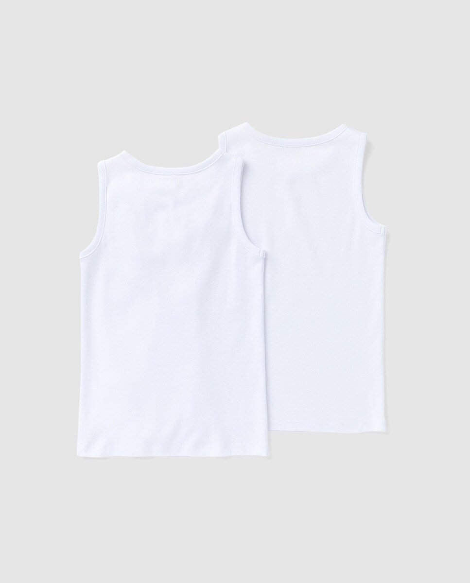Pack 2 camisetas interiores infantil blancas · Moda y Accesorios · Hipercor