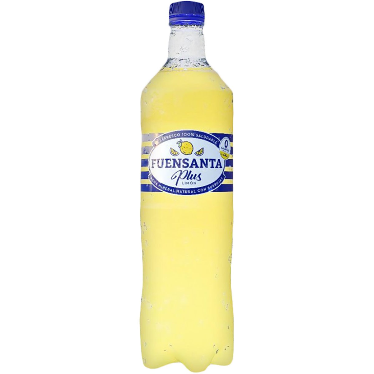 Comprar agua mineral natural con zumo de limón botella 1 l FUENSANTA