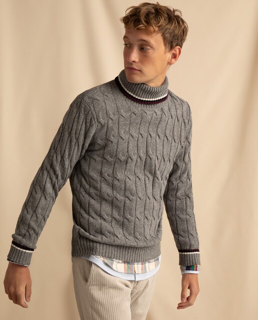 mens light grey sweater