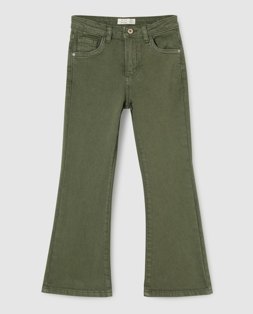 khaki bell bottom jeans