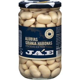 Alubia Blanca Granja Habonas Extra Cocida Frasco 400 G Neto Escurrido