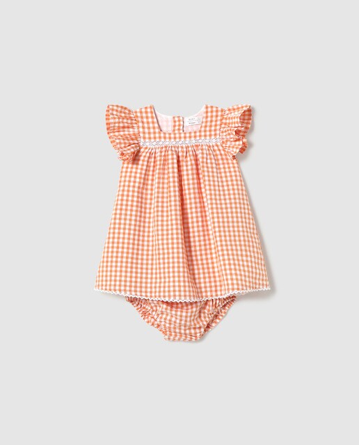 Baby girls gingham dress Clearance