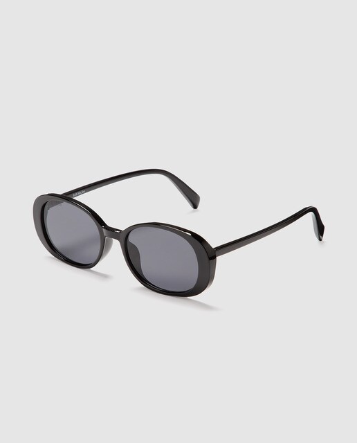 black oval sunglasses