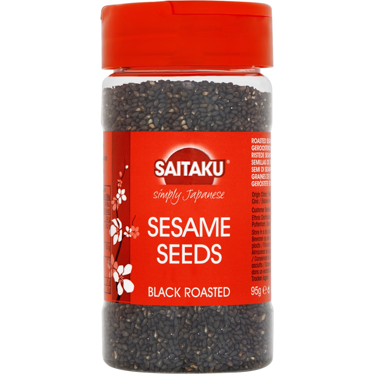 Sementes de Sésamo Pretas frasco 95 g Saitaku Supermercado El Corte