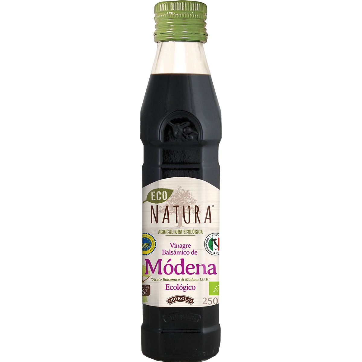 Vinagre balsámico de Modena ecológico botella 250 ml ECO NATURA