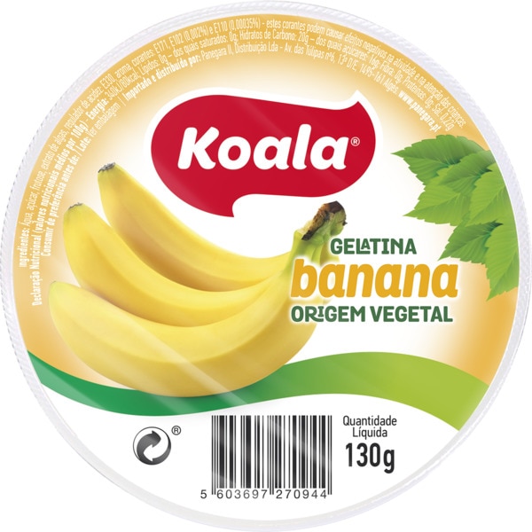 Gelatina Vegetal De Banana Embalagem G Koala Supermercado El