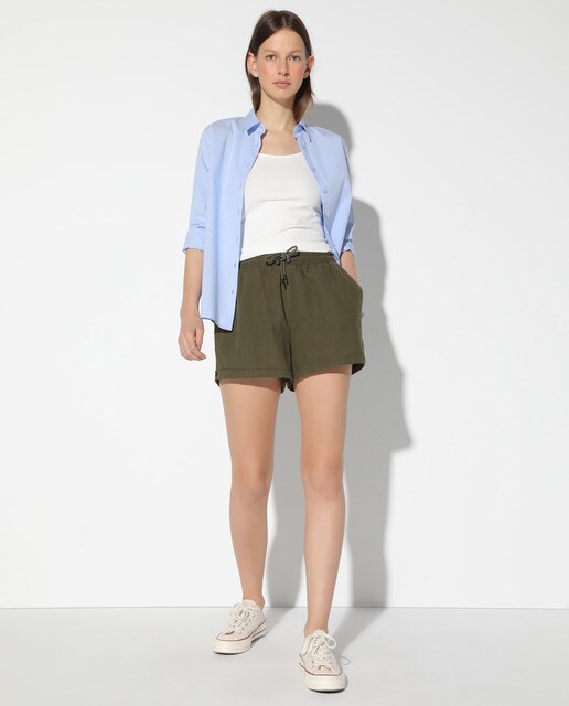Women's basic linen shorts · Women's 