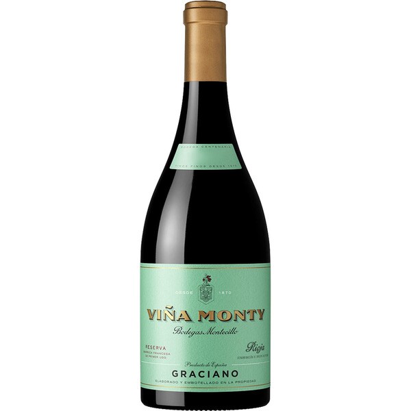 Reserva graciano red wine DOCa Rioja bottle 75 cl VIÑA MONTY