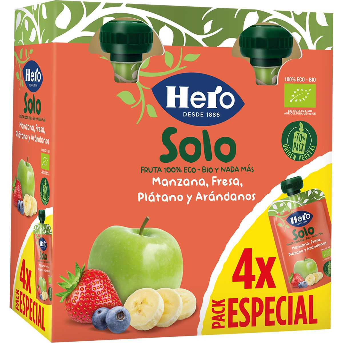 Manzana Fresa Pl Tano Y Ar Ndanos Ecol Gico Y Sin Gluten Desde