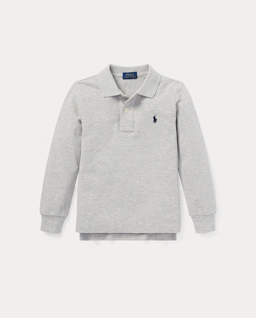 boys gray polo
