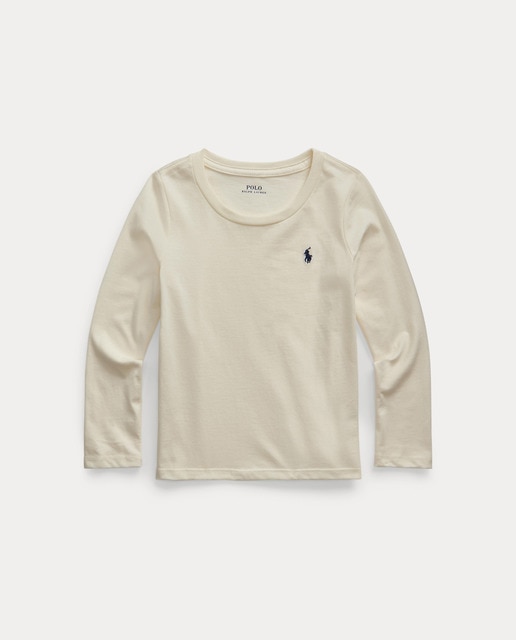 Girls' cream logo T-shirt · Children's 