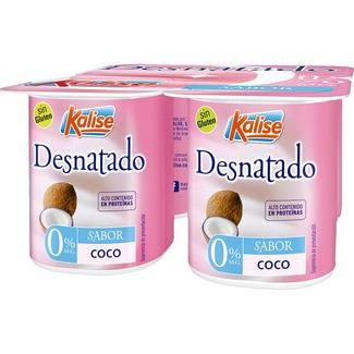 Yogur Sabor Coco Desnatado 0 M G Sin Gluten Pack 4 Unidades 125 G