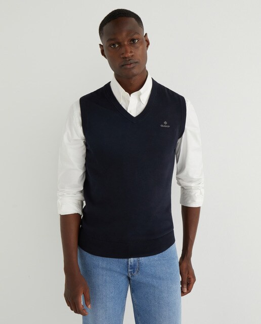mens knitted waistcoat