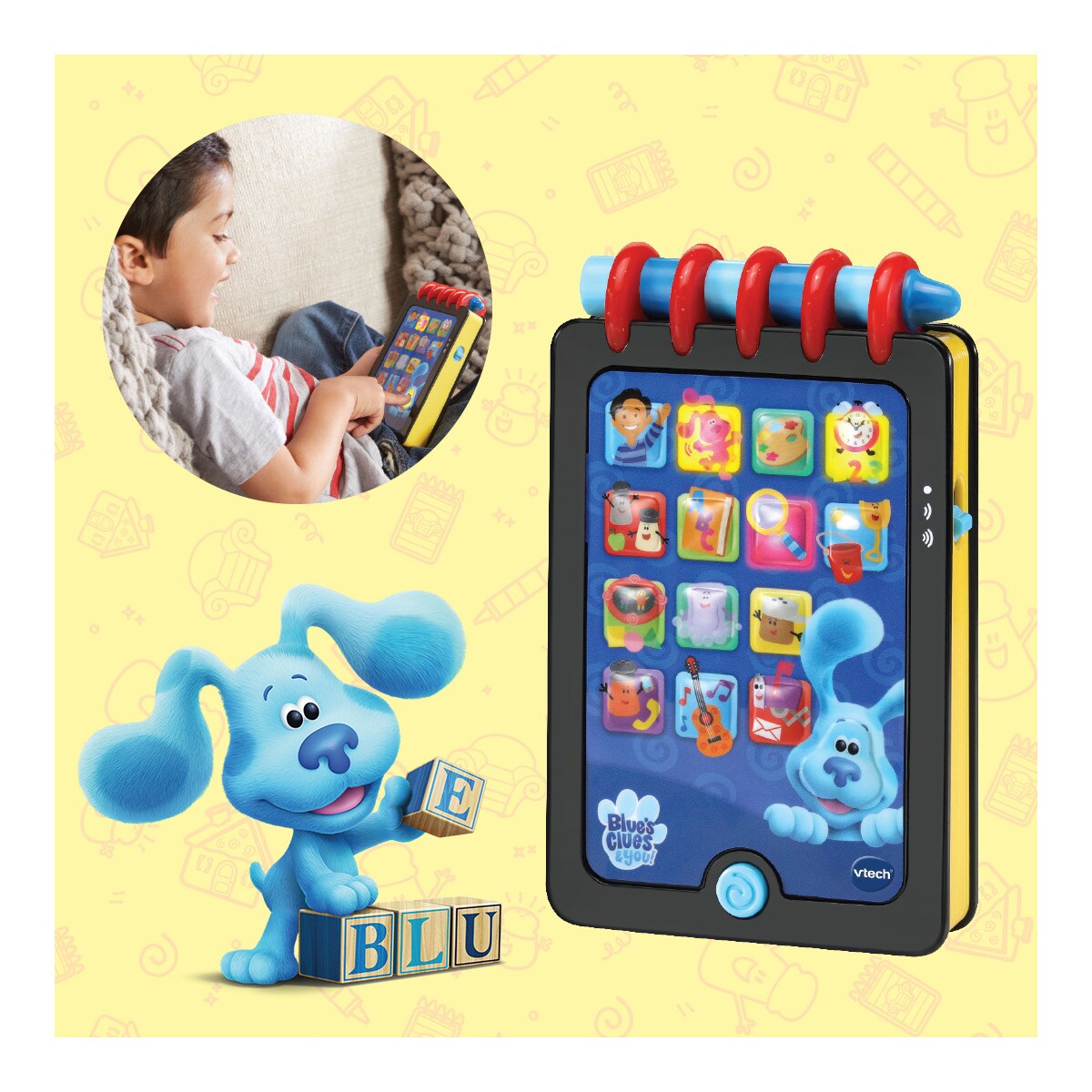 Note Book Cuaderno Pr Ctico De Blue Blues Clues Vtech