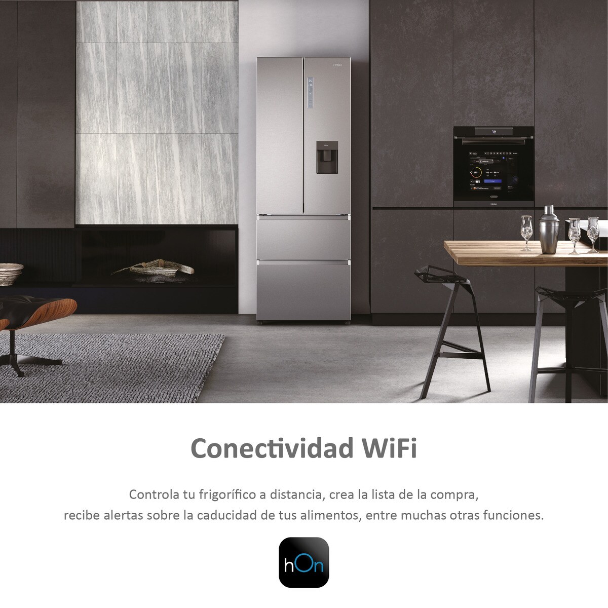 Comprar Frigor Fico Americano Haier Wifi Dispensador Fd Series