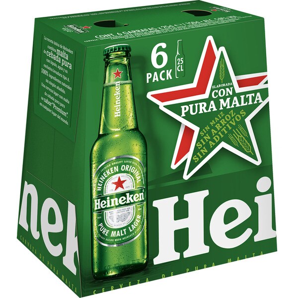 Comprar Cerveza Rubia Lager Holandesa Pack Botellas Cl Heineken