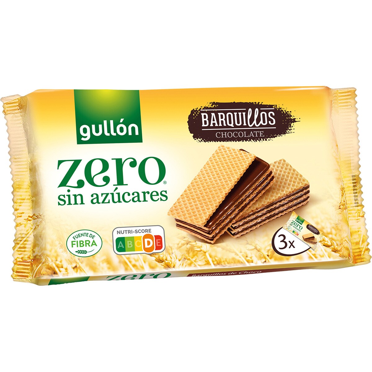 Comprar Galletas de barquillo con chocolate sin azúcares paquete 180 g