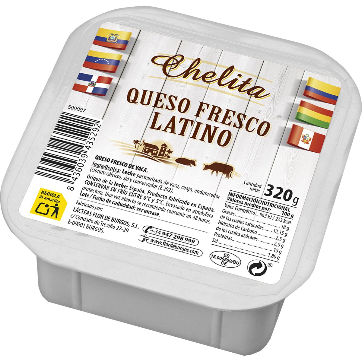 Comprar Queso Fresco Latino De Vaca Elaborado Con Leche Pasteurizada