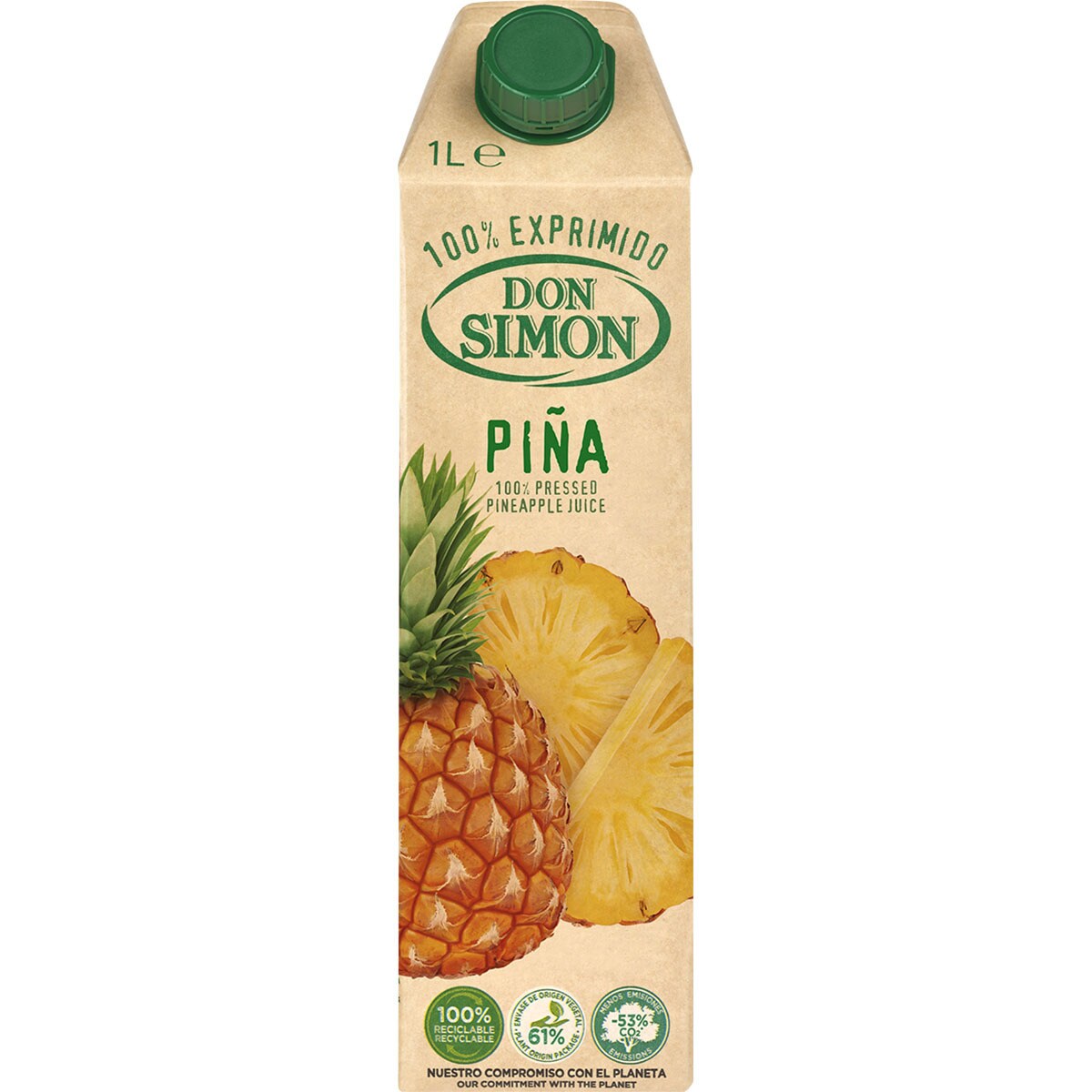 Zumo de piña y uva 100 exprimido brik 1 l DON SIMON Supermercado