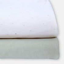 Cotton Juice Baby Home 2-pack of adjustable cotton cot bottom sheets